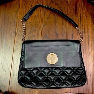 Kate spade black quilted Leather gold chain purse
